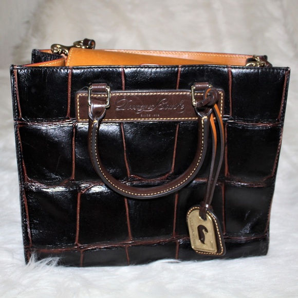 Dooney & Bourke "Janine" Satchel Dark Brown - Picture 3 of 14